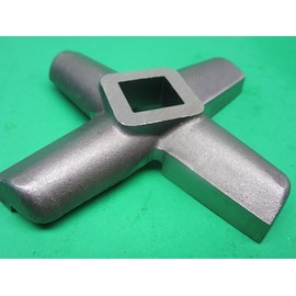 *THE JEFE* Commercial Grade meat grinder knife. The best size #32 Meat Grinder Knife for Hobart, Biro, Berkel, Omcan, Univex and more. Raised resharpenable edges. Forged blades