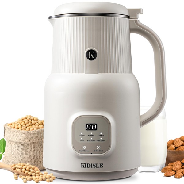 KIDISLE 6 in 1 Automatic Nut Milk Maker Blender, 20oz
