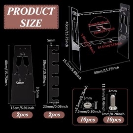 PH PandaHall 2 Tier Acrylic Champagne Glass Holder, Champagne Flute Holder Wine Glass Stemware Rack Champagne Display Holder Stand Clear Drink Tower for Party Wedding Cabinet, Holds 10 Cups