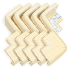 10 Pack Corner Protectors Child Safety, Baby Proofing Table Corner Protectors for Baby, Pre-Taped Corner Guards for Furniture Table, Fireplace, Countertop (Beige)