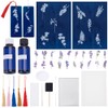 WEBEEDY Cyanotype Kit Flowers Cyanotype Sun Art Papers Set High
