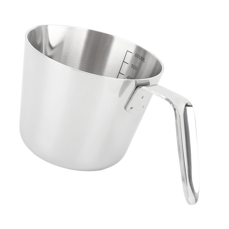 304 Stainless Steel Butter Warmer 600ML Small Saucepan Measuring Cup