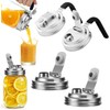 Vikarland Mason Jar-Tapa de Acero Inoxidable con Pico Vertedor para