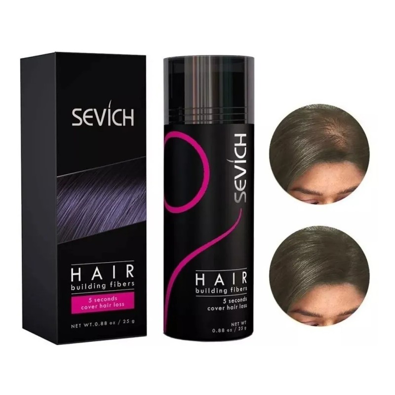 Sevich 25gr Bote Fibras Capilares Calvicie Cabello, Barba