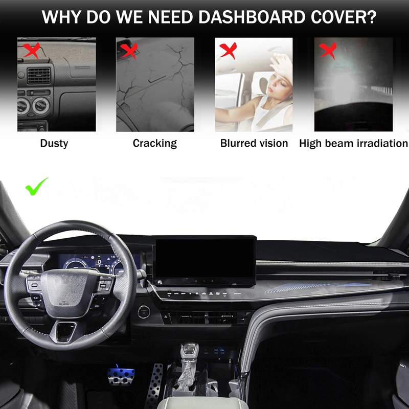 SENSHINE Dashboard Cover for 2025 2026 Toyota Camry Accessories Dash