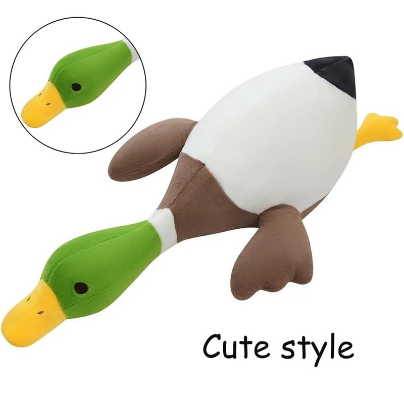 Pasrdqoyp Mallard Duck Plush,Mallard Duck Stuffed Animals, Soft Furry Duck