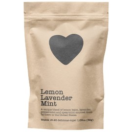 Lemon Lavender Mint, 15-20 Servings, Eco-Conscious Zip Pouch, Caffeine Free, Pure Loose Leaf Tea Grown in America, 1.00 Ounce (Small)