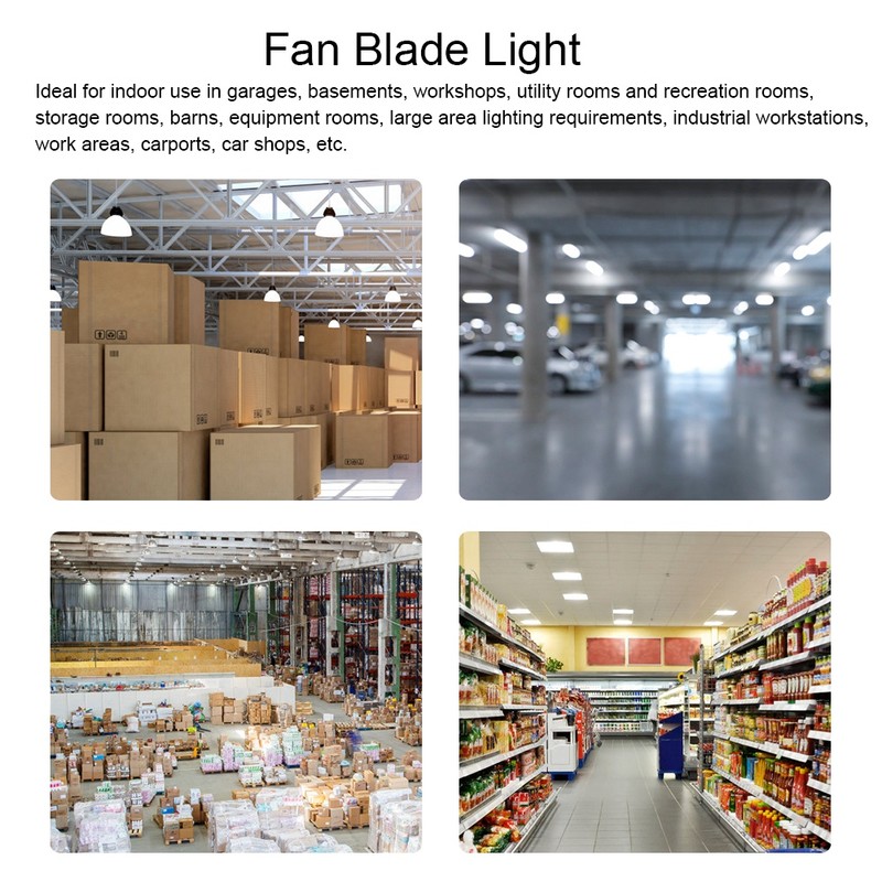 AC85‑265V E27 LED Garage Light Foldable 5400LM Ceiling Lights High