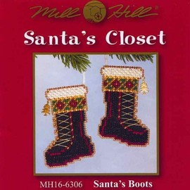 Santa's Boots (beaded kit)