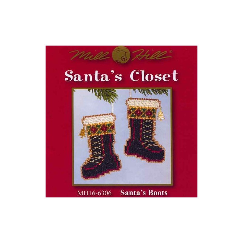 Santa's Boots (beaded kit)