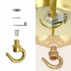 ElekTek 108mm Diameter Ceiling Rose with Hook Metallic Finishes Powder