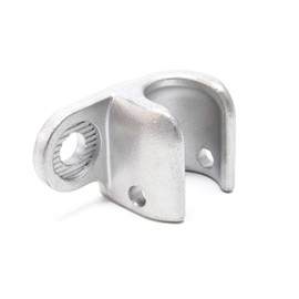 Wiltec Axle Coupling Silver 70 x 40 x 45 mm for Bicycle Trailer, Towing Hitch for Transport Trailer, Bicycle, Recumbent Bike and Pedelec