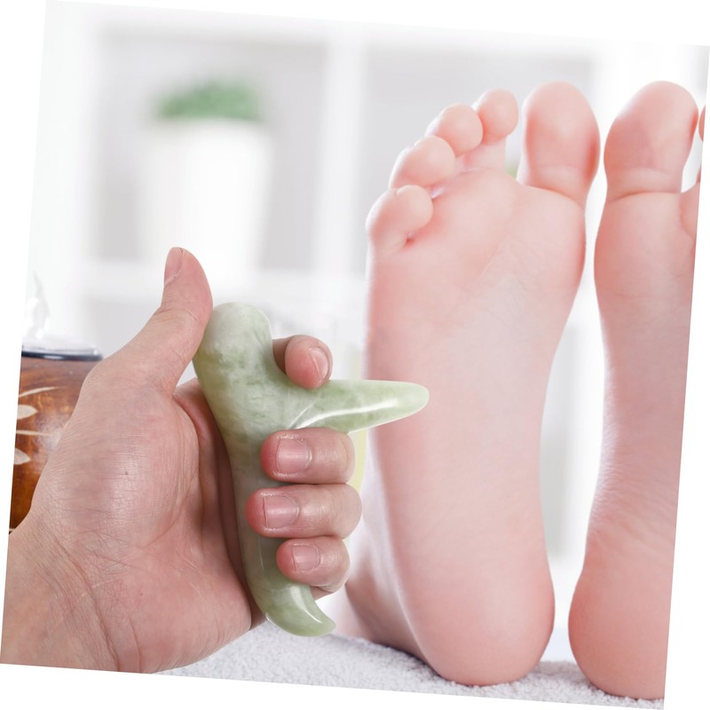 TOVINANNA Jade Foot Massager Stick Traditional Acupoint Massage Tool for