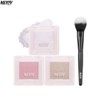 MERZY Capture Highlighter & Blusher Brush Set 2items, Color:02 Pink
