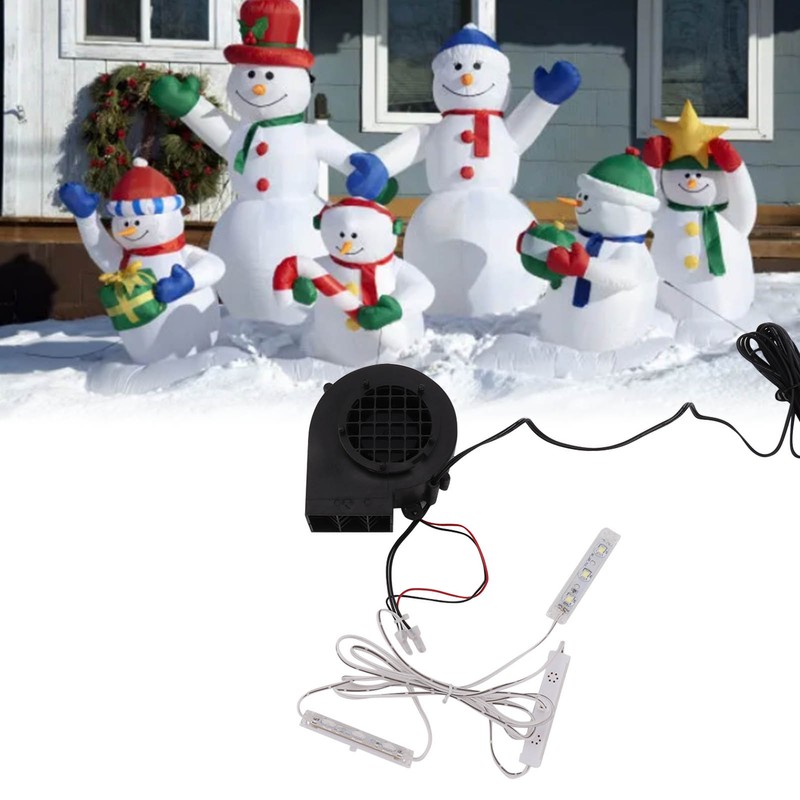 Inflatables Air Blower Christmas Inflatable Blower Pump with 3 White