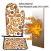 YYHWHJDE Cookies Food Chocolate Chip Biscuits Printed Quality Oven Mitts