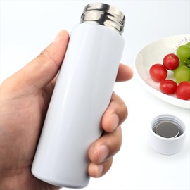 Dxobay Mini Water Bottles, Cute Kids Water Bottle, Insulated Stainless Steel Water Bottles, Thermos Water Bottle with Vacuum Sealing & Double Wall Design(4.4 Oz, White)