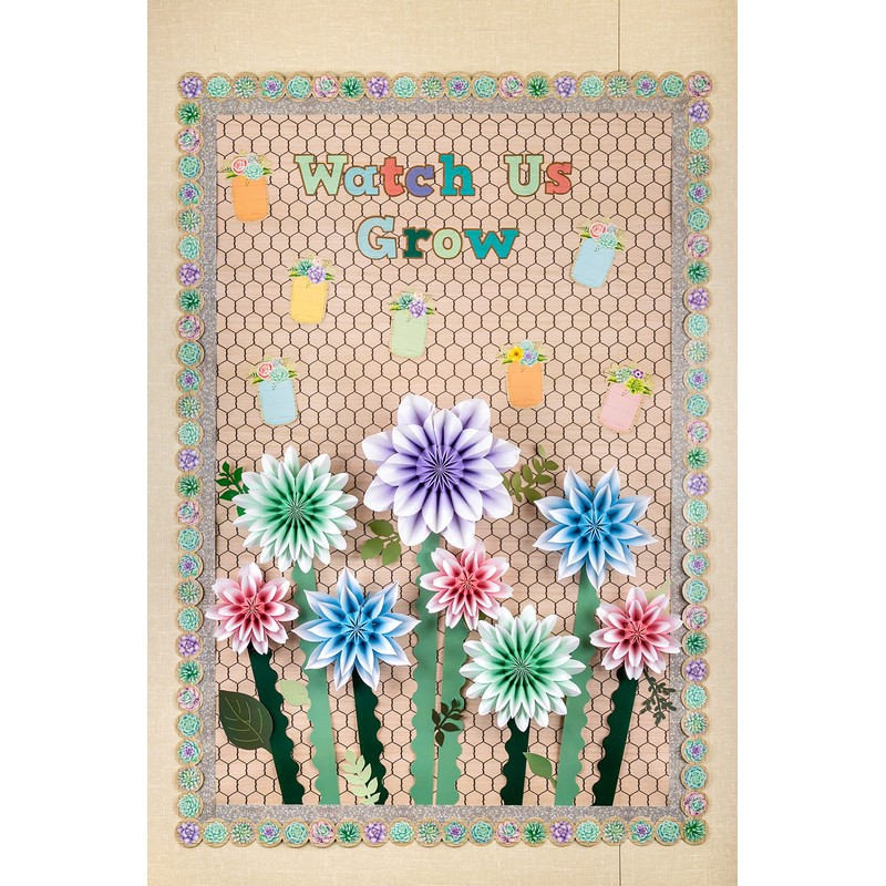 Teacher Created Resources Rustic Bloom Mason Jars Accents