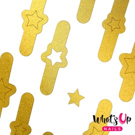 Whats Up Nails - Northern Star Vinyl Stencils for Christmas Nail Art Design (1 Sheet, 20 Stencils)