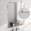 Crystal Clear Plastic Mirror Holder Kit - 30pcs with Screws