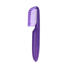 Electric Detangling Brush, Portable Wet or Dry Tame Automated Hair Detangler High‑frequency Vibration Light Weight Vibrating Comb with Brush Head Cover for Children Adults(Purple)