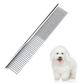 Dog Comb & Cat Comb, Stainless Steel Pet Comb, Gently Removes Knots