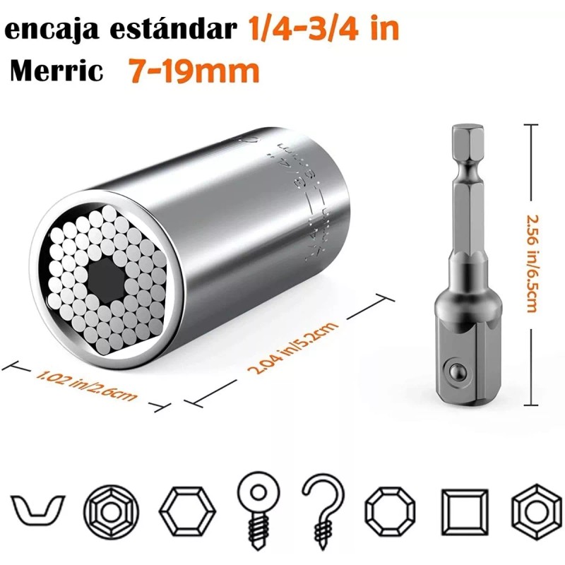 Shuang.W Llave Multifuncional Telescópica Adaptable