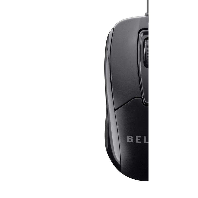 Belkin 3-Button Wired Computer Mouse - Ambidextrous, Ergonomic Mouse With