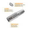 sourcing map 5pcs PH3 Phillips Screwdriver Bit 1/4" Hex Shank