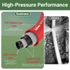 Guitrees 25FT 5/8 Heavy Duty Rubber Garden Hose - 200psi