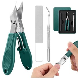 Maizic cortauñas biselado mejorado, cortauñas para pies de 3 piezas，Limpieza Para Uñas Encarnadas, Uñas de Las Manos y Uñas Gruesas de Los Pies, Apto tanto para hombres como para mujeres