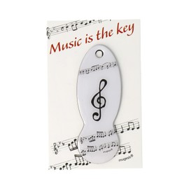 mugesh Shopping Trolley Remover Treble Clef - Great Gift for Musicians, Whiteness