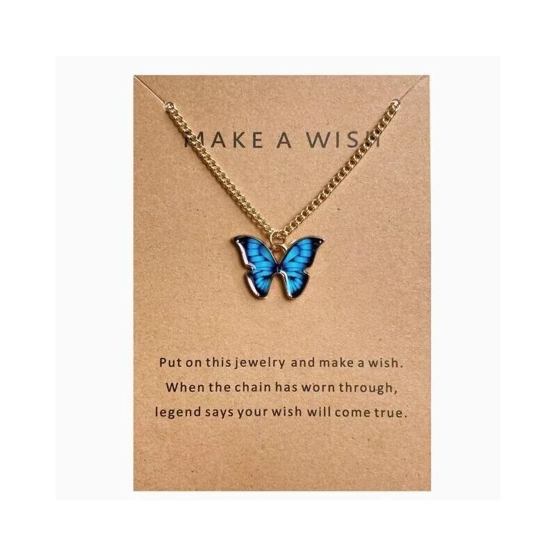 Unbranded Butterfly Necklace Pendant For Women Girls GIFT Make A