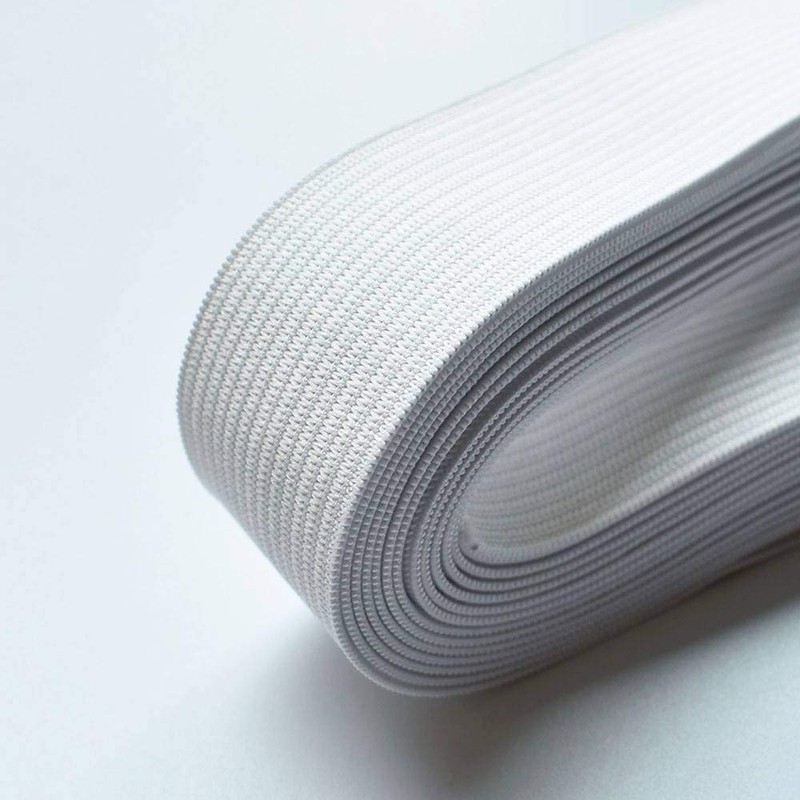 Leline's Elastic Spool, Knit Elastic Band for Sewing, White (1