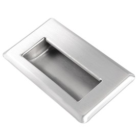 uxcell 4-3/4-inch x 2-3/4-inch Recessed Type Flush Pull Door Handle 304 Stainless Steel