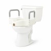 Medline Bariatric Raised Toilet Seat, Locking with Arm Rests, 4