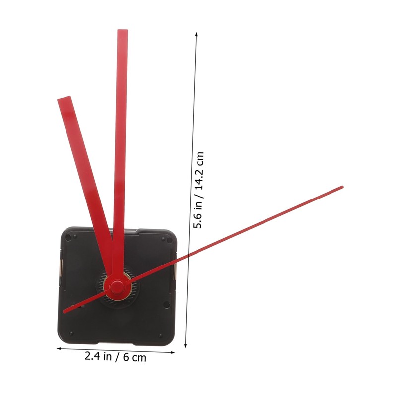 Zerodeko Silent Clock Movement Kits for DIY Clock Replacement Red