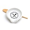 Many Have Eaten Here Handmade Ceramic Spoonrest LennyMud by Lorrie