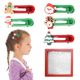 SEMSOIIO 5 Pcs Cute Hair Bands, Hair Bands, Hair Ties, Hair Rings, Hair Clips for Women and Girls, Christmas Hair clip, Versatile Headbands