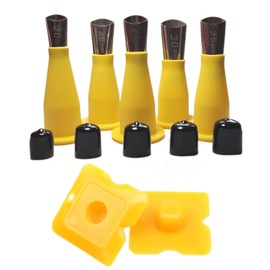 Caulking Extension Nozzle with Caulk Cap and Scraper,Sausage Caulking Gun Tips,Caulking Tips,Sausage Gun Tips,Reusable Caulk Nozzles for Sausage and Bulk Caulk Guns