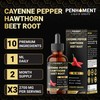 Penhoment 10in1 Cayenne Pepper Liquid Drops + Hawthorn Berry, Vitamin