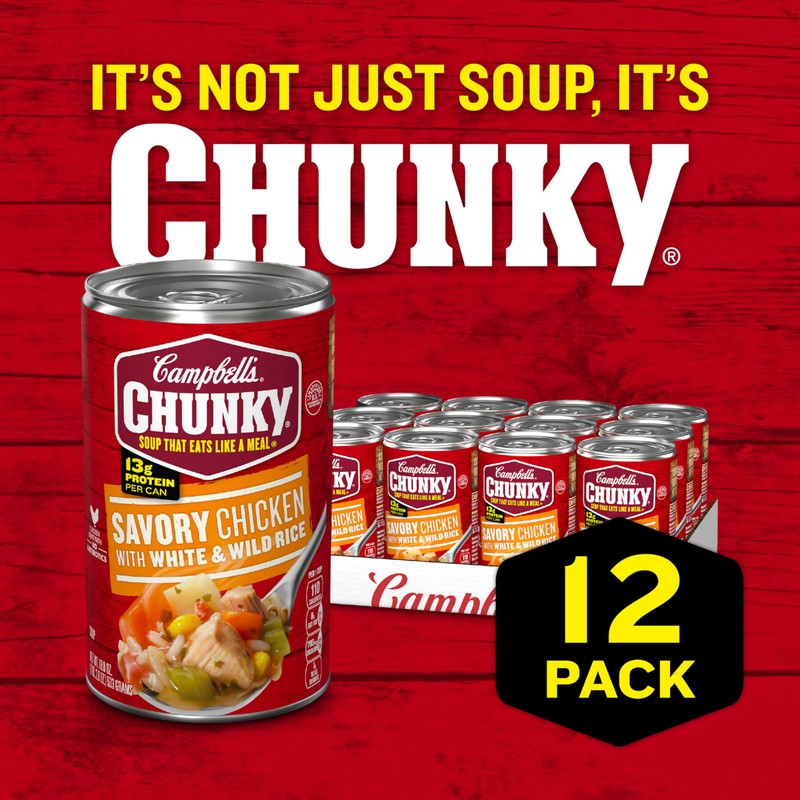 Campbell's Chunky Soup, Savory Chicken with White and Wild Rice