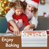 JOHOPACK 5pcs Cookie Boxes 12 x 5 x 1.5 Inch