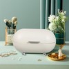 Angoily White Metal Bread Box with Lid Kitchen Bread Countertop