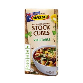 Massel Ultracube Stock Cubes Vegetable Broth - No MSG, Gluten-Free Bouillon - Bulk Pack (6 x 105g)