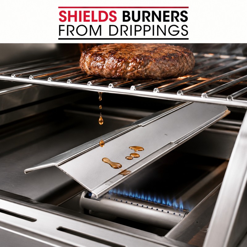 Universal Adjustable Grill Heat Plate Shield & Heat Tent for