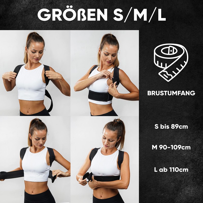 Posture Corrector for Men and Women, 3-in-1 Back Straightener and