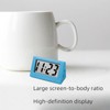 Mubuni Small Digital Travel Clock,Led Digital Electronic Clock,Portable Travel And
