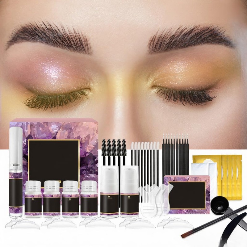 Kit de Lifting Pestañas y Cejas Semipermanente Juego Rizado Permanente