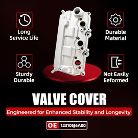 MITZONE Engine Valve Cover kit Compatible with 2014-2024 Acura TLX MDX 2018-2024 Honda Odyssey Passport 2016-2023 Pilot Ridgeline Left Side 123105J6A00